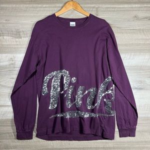 PINK Victoria ’s Secret Long Sleeve Bling Tee